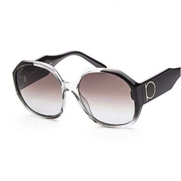 Salvatore Ferragamo Sunglasses  SF943SL  Oversized Black Gradient Designer - Picture 4 of 13